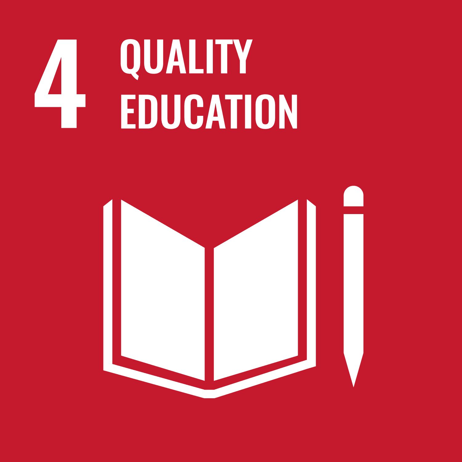 Sustainable Development Goal 4 Icon - Quality Education